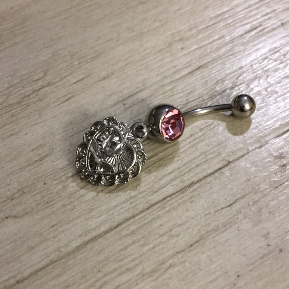 Heart belly ring